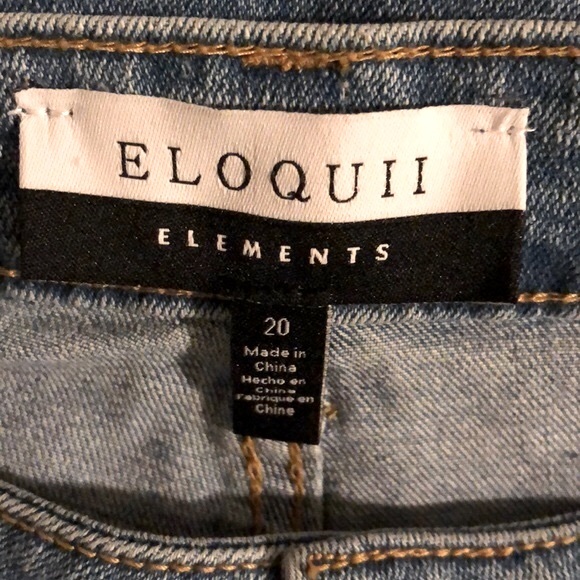 Eloquii Elements Distressed Girlfriend Jean - Picture 11 of 13